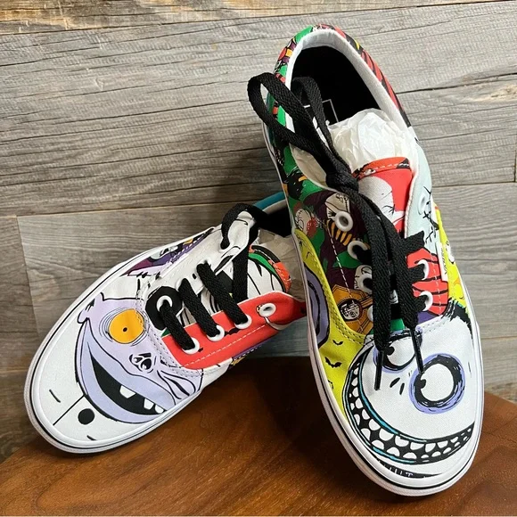 Vans Era x🎄🎃 Nightmare Before Christmas Halloween Town Sneakers, W7|M5.5 - Picture 10 of 16